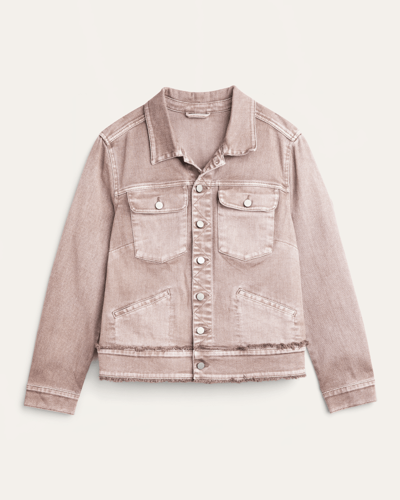 Front of plus size Dolores Fray Edge Jacket by Meri Skye | Dia&Co | dia_product_style_image_id:178459